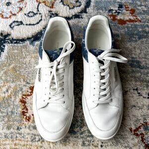 Louis Vuitton men's trainers sneakers size 9 white blue CL